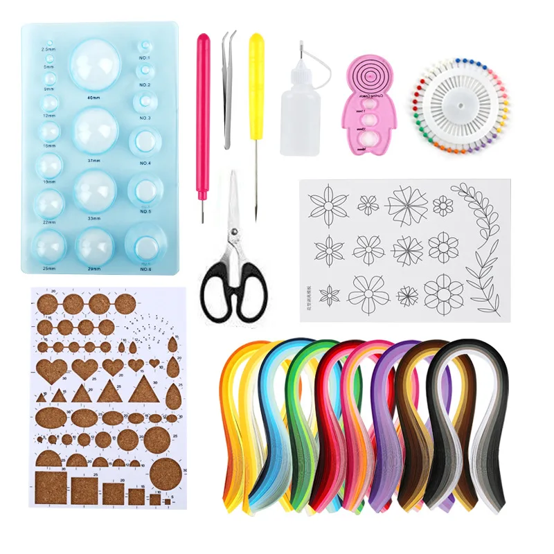 19 Pcs/set Paper Quilling Kits 45 Colors 900 Strips Quilling Art Paper DIY Craft
19 Pcs/set Paper Quilling Kits 45 Colors 900 Strips Quilling Art Paper DIY Craft