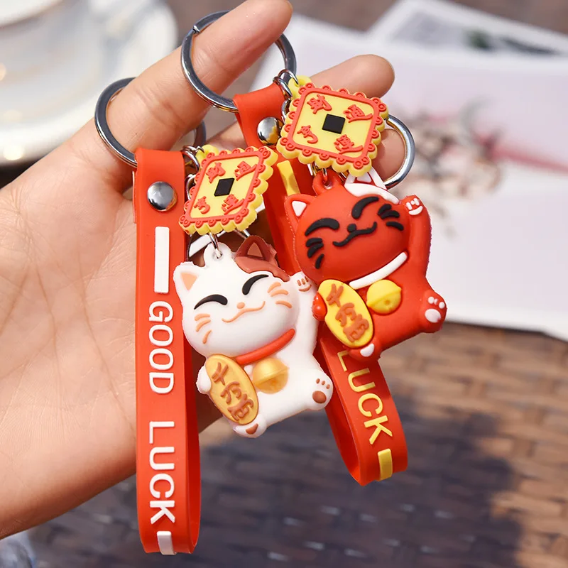 Симпатичные Lucky Cat брелоки КТ с рисунком котенка брелки для ключей женщин женская