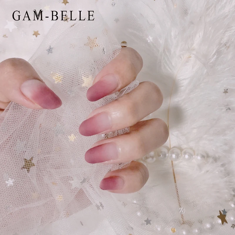 GAM-BELLE градиент матовый розовый красный накладные ногти французский эллипс полное покрытие поддельный пресс на ногти Советы декоративный Маникюр Инструмент
GAM-BELLE градиент матовый розовый красный накладные ногти французский эллипс полное покрытие поддельный пресс на ногти Советы декоративный Маникюр Инструмент