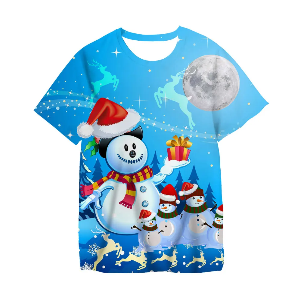 Christmas Party Santa Claus Children Cartoon T-Shirts Kids Tops Boys/Girls Short Sleeve Clothes Baby Tee Shirt
Christmas Party Santa Claus Children Cartoon T-Shirts Kids Tops Boys/Girls Short Sleeve Clothes Baby Tee Shirt