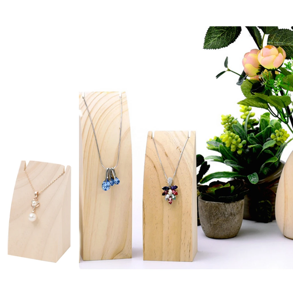 3 Pieces/Set Different Height Unfinished Handmade Wooden Necklace Chain Display Stand Organizer Rack S/M/L Size
3 Pieces/Set Different Height Unfinished Handmade Wooden Necklace Chain Display Stand Organizer Rack S/M/L Size