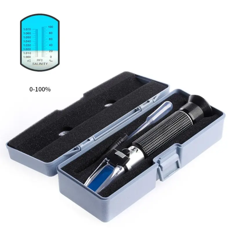 P82C Salinity Refractometer Meter Water Reader Marine 0~10% Salt Aquarium Test Tester
P82C Salinity Refractometer Meter Water Reader Marine 0~10% Salt Aquarium Test Tester