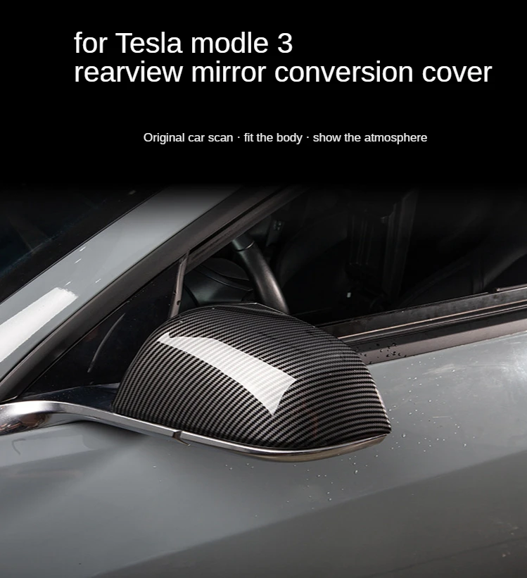 Car Exterior Modification For Tesla Model 3 ABS Carbon Fiber Style Matte Rearview Mirror Cover 2pcs/Set
Car Exterior Modification For Tesla Model 3 ABS Carbon Fiber Style Matte Rearview Mirror Cover 2pcs/Set