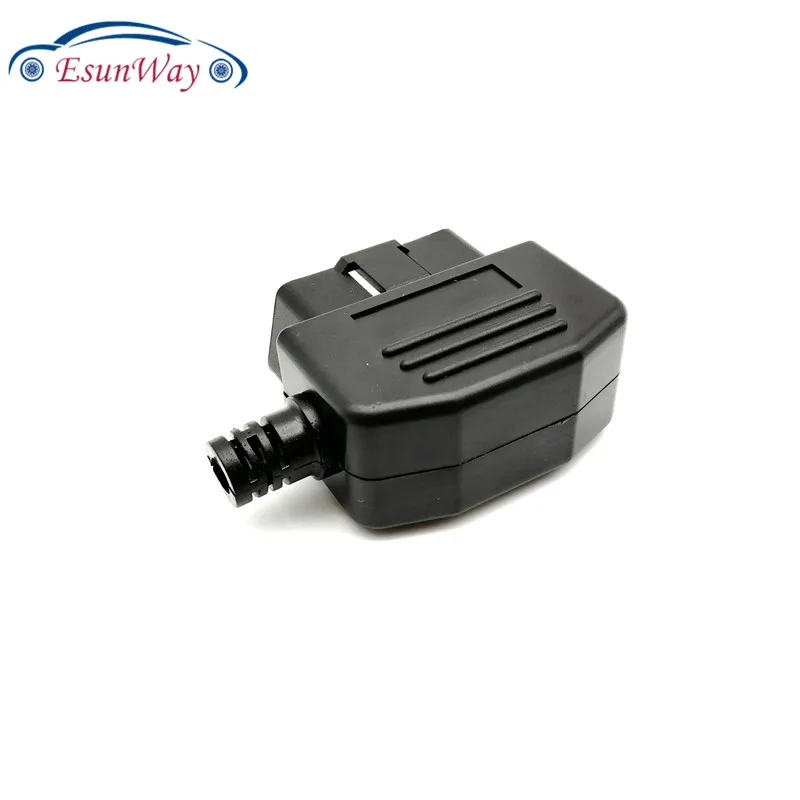 OBD 2 Разъем 16 Pin II диагностический штекер правый угол 90 градусов корпус БД OBD2