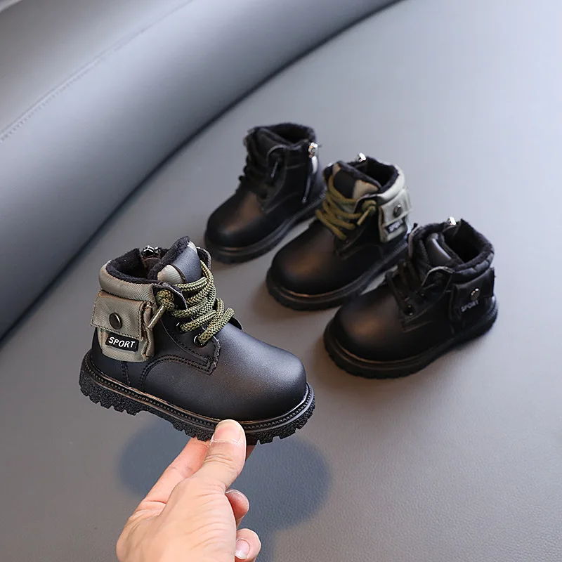 Winter Children's Leisure Velvet Short Boots Baby Soft-soled Toddler Shoes Children's Shoes
Winter Children's Leisure Velvet Short Boots Baby Soft-soled Toddler Shoes Children's Shoes