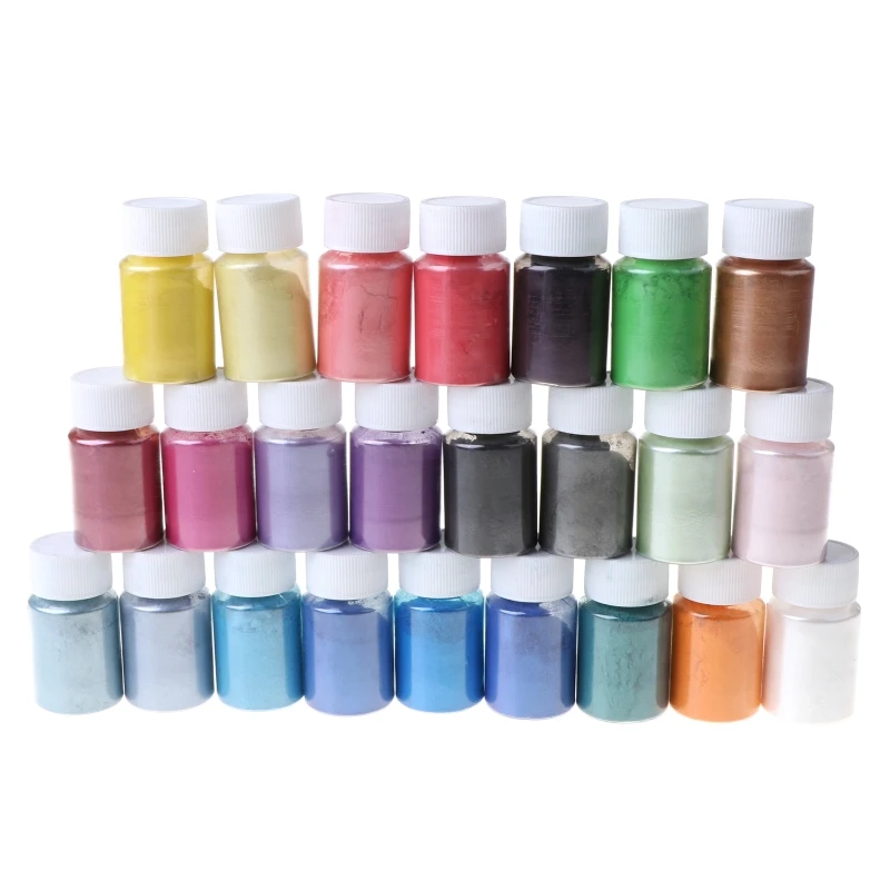 24 Colors Pearlescent Natural Mica Mineral Powder Epoxy Resin Dye Pearl Pigment 87HC
24 Colors Pearlescent Natural Mica Mineral Powder Epoxy Resin Dye Pearl Pigment 87HC