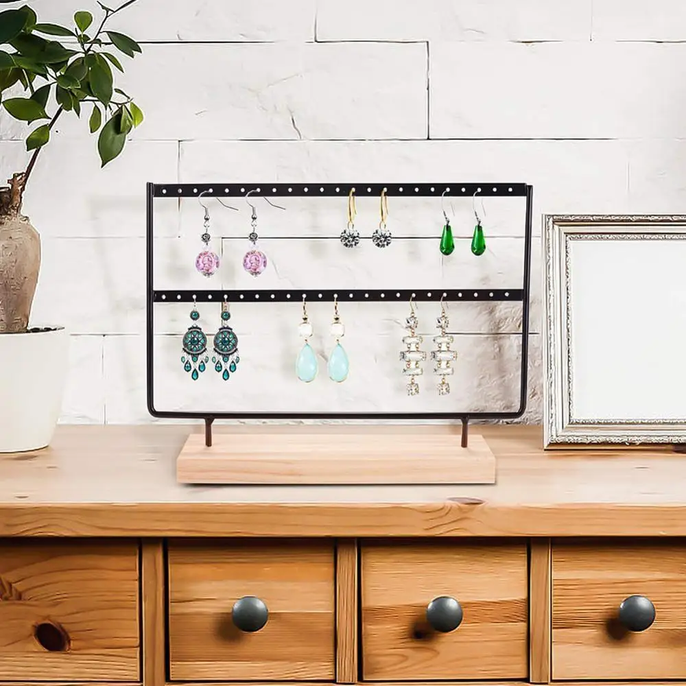 Подставка-органайзер для сережек, двухуровневый держатель для ювелирных украшений, 50%, Лидер продаж-металл 
Подставка-органайзер для сережек, двухуровневый держатель для ювелирных украшений, 50%, Лидер продаж-металл