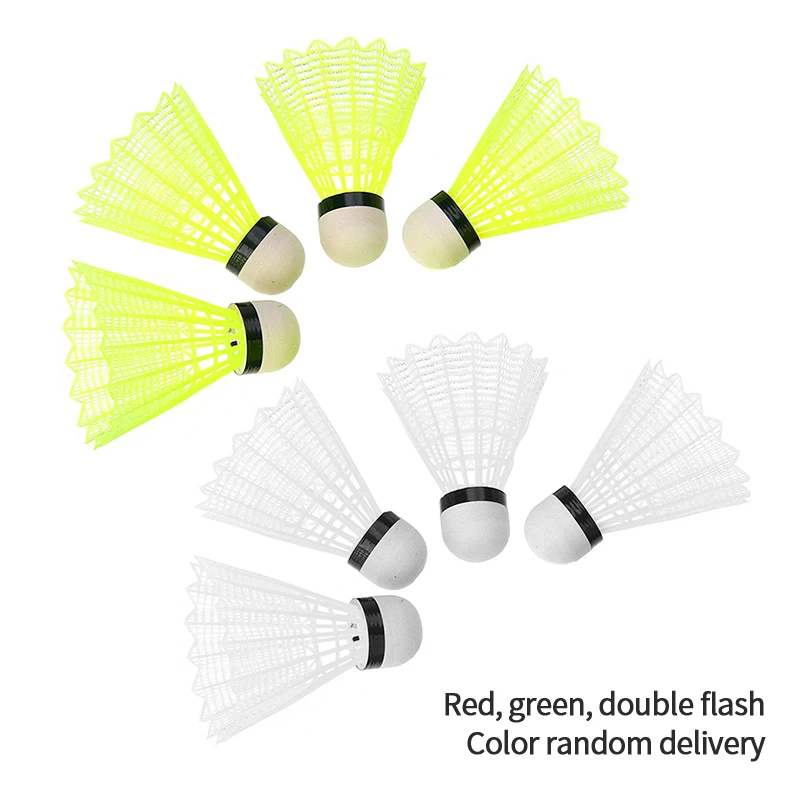 Dark Night Glow Lighting Shuttlecock Badminton Colorful Plastic LED Luminous Badminton For Outdoor Sports Family Entertainmet
Dark Night Glow Lighting Shuttlecock Badminton Colorful Plastic LED Luminous Badminton For Outdoor Sports Family Entertainmet