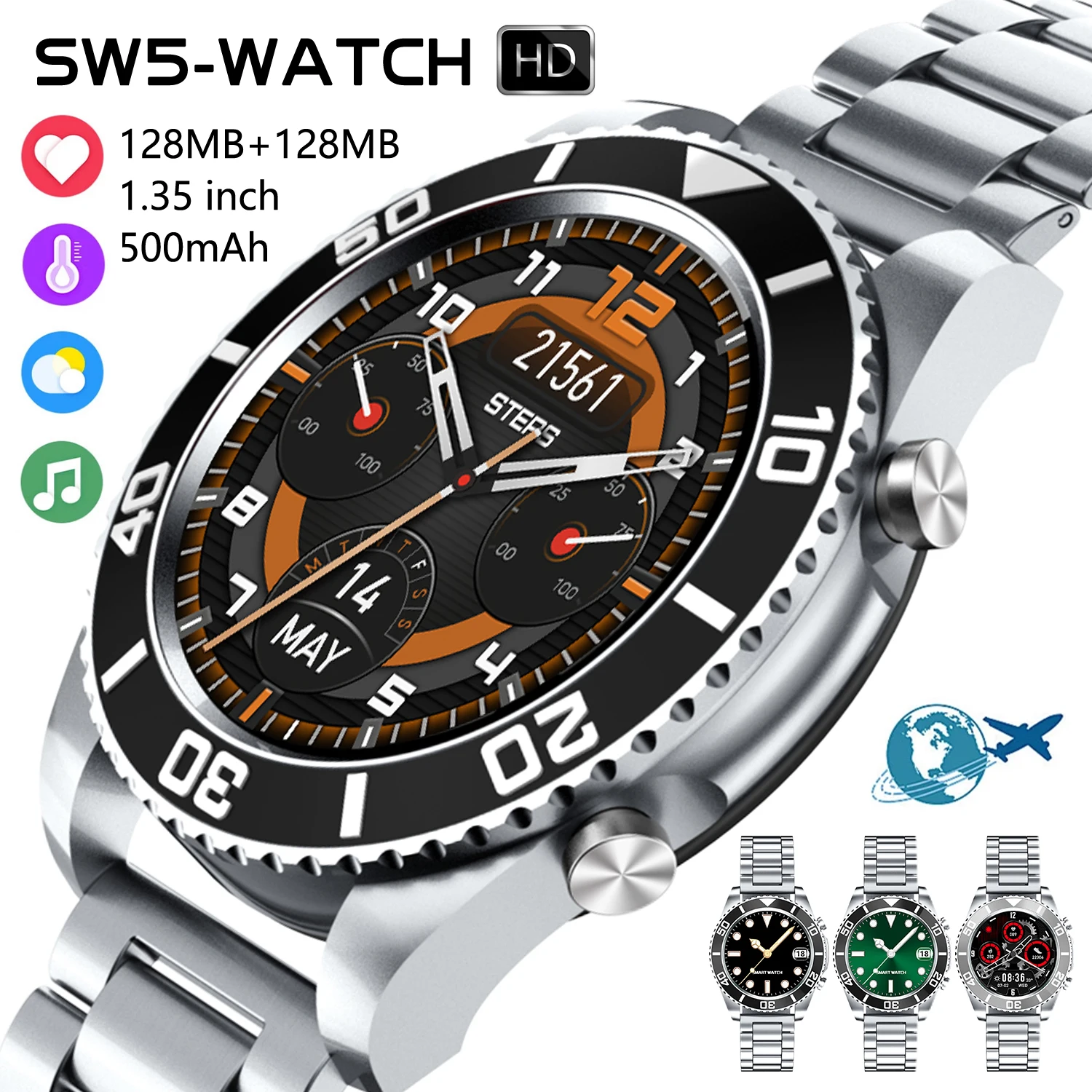 2021 Newest SW5 Smart Watch Men Sport 1.35inch HD Screen Bluetooth Call Fitness Tracker Health Monitering Wristwatch Smartwatche
2021 Newest SW5 Smart Watch Men Sport 1.35inch HD Screen Bluetooth Call Fitness Tracker Health Monitering Wristwatch Smartwatche