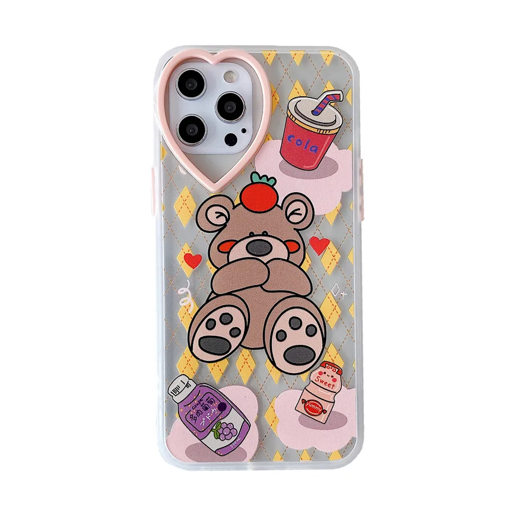 Cartoon Cute Bear silicone Phone Case For iPhone 12 11 Pro XS Max X XR 7 8 Plus Side Pattern Clear Camera protection Cover Shell
Cartoon Cute Bear silicone Phone Case For iPhone 12 11 Pro XS Max X XR 7 8 Plus Side Pattern Clear Camera protection Cover Shell