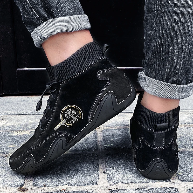 2021 Leather Men Shoes New Casual Men Shoes Loafers Waterproof Lightweight Handmade High Top Sneakers Boots Non Slip Big Size 48
2021 Leather Men Shoes New Casual Men Shoes Loafers Waterproof Lightweight Handmade High Top Sneakers Boots Non Slip Big Size 48