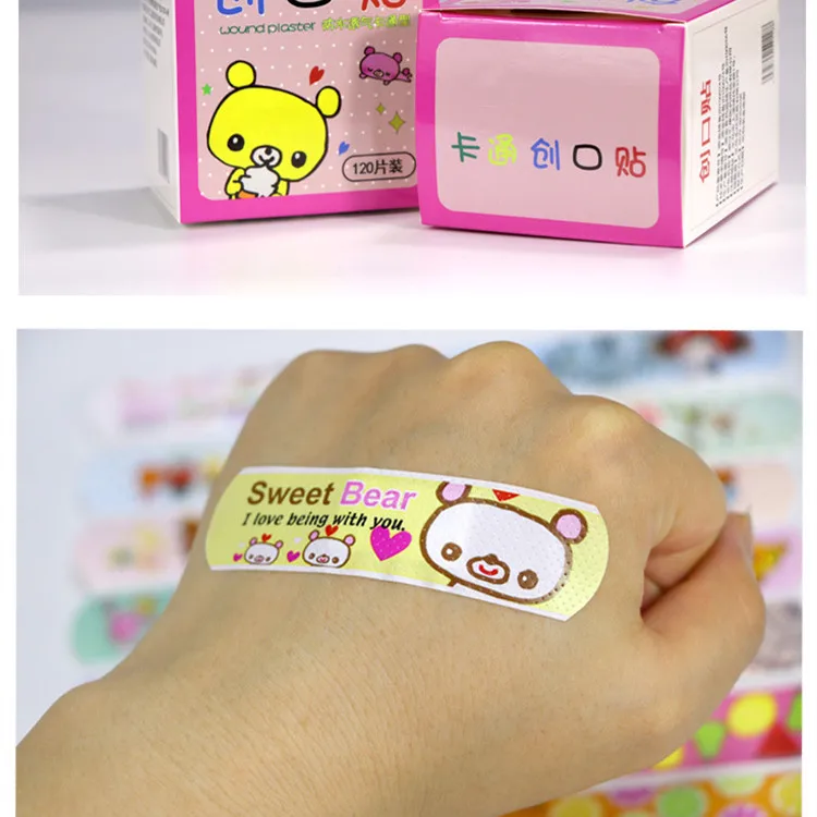 120PCs Waterproof Breathable Cute Cartoon Band Aid Hemostasis Adhesive Bandages First Aid Emergency Kit for Kids Children
120PCs Waterproof Breathable Cute Cartoon Band Aid Hemostasis Adhesive Bandages First Aid Emergency Kit for Kids Children