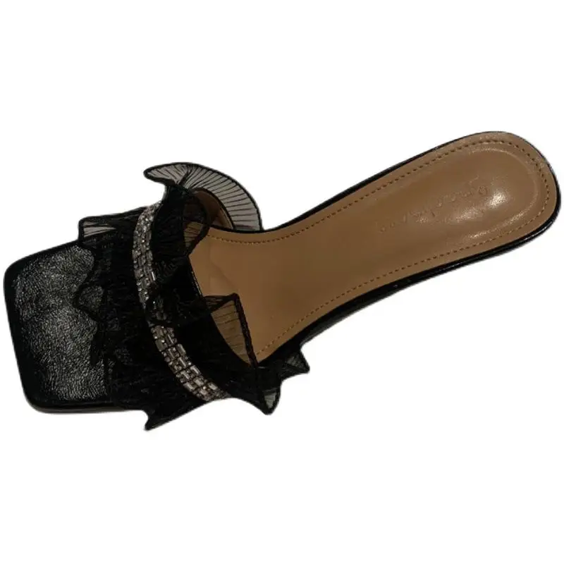 String Bead Slippers Casual Shoes Woman 2021 Low Pantofle Shallow Luxury Soft Summer New Rubber Fabric Slides PU Fashion Hoof He
String Bead Slippers Casual Shoes Woman 2021 Low Pantofle Shallow Luxury Soft Summer New Rubber Fabric Slides PU Fashion Hoof He