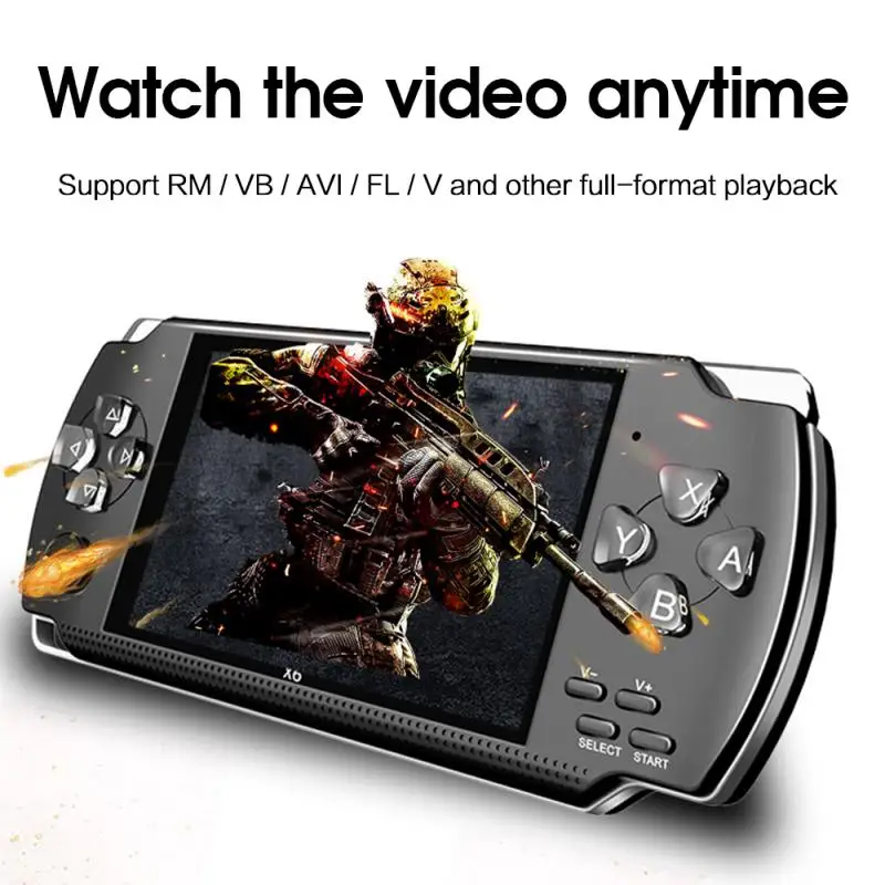 

Built-in 10000 Games, 8GB 4.3 Inch Handheld Game Player MP3 MP4 MP5 Player Video Camera X6 Portable Game Console Kids