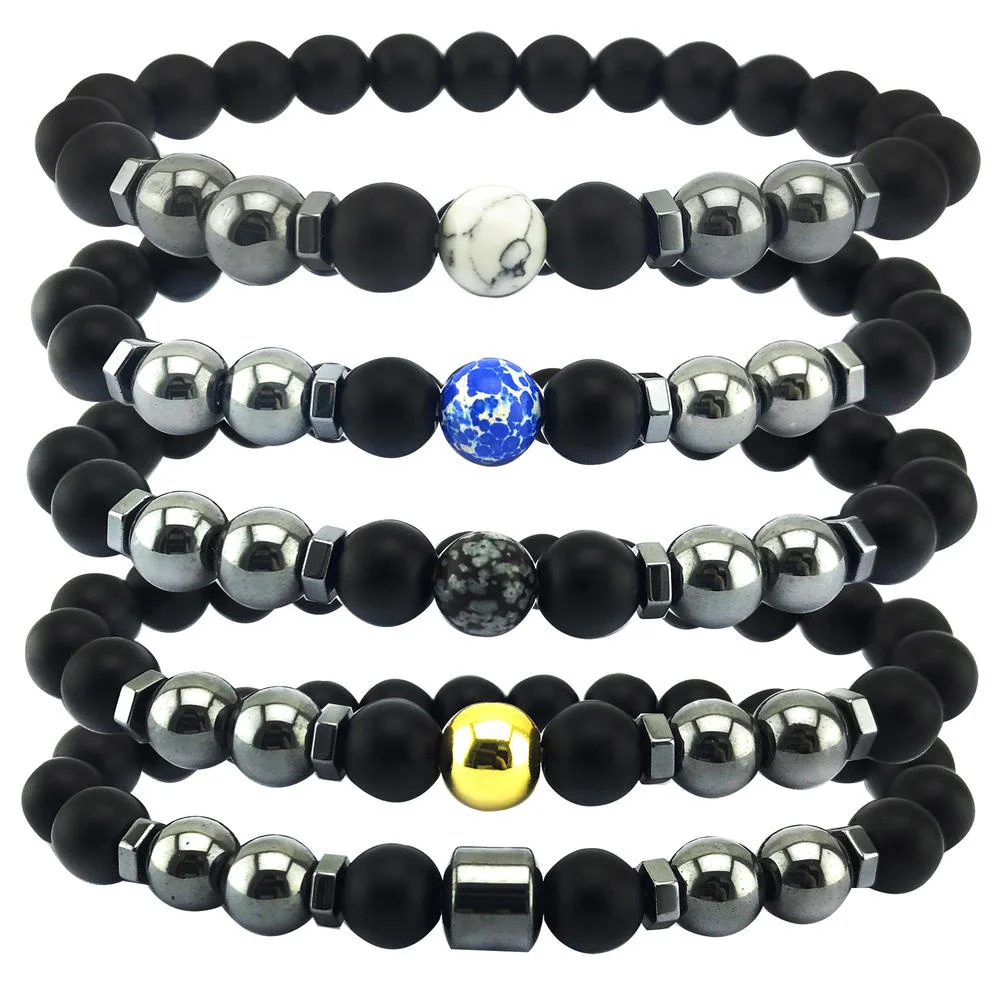 Male Magnetic Black Agate Bracelet White Turquoise Bracelet Handmade Beaded For Men Women Anxiety Relief Beads Bracelets Female
Male Magnetic Black Agate Bracelet White Turquoise Bracelet Handmade Beaded For Men Women Anxiety Relief Beads Bracelets Female