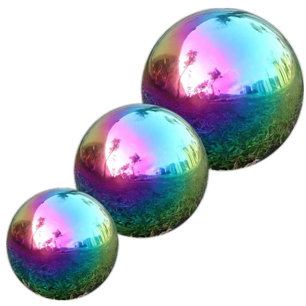 Outdoor Rainbow Garden Balls Stainless Steel Reflective Garden Globe Mirror Gazing Polished Ball Garden Decoration Shiny Sphere
Outdoor Rainbow Garden Balls Stainless Steel Reflective Garden Globe Mirror Gazing Polished Ball Garden Decoration Shiny Sphere