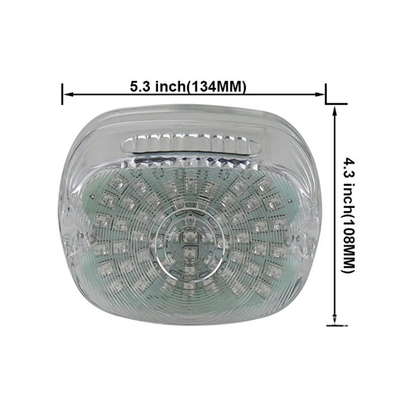 White Lamp Housing Tail Light Brake Turn Signals Running Light Compatible for Road King
White Lamp Housing Tail Light Brake Turn Signals Running Light Compatible for Road King