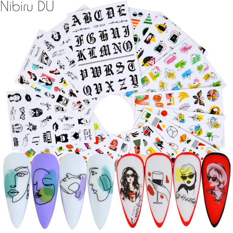 Наклейка для ногтей абстрактная Женская лицо черный цветок змеи DIY Слайдеры для ногтей Маникюрные наклейки инструмент тату дизайн украшени...
Наклейка для ногтей абстрактная Женская лицо черный цветок змеи DIY Слайдеры для ногтей Маникюрные наклейки инструмент тату дизайн украшени...