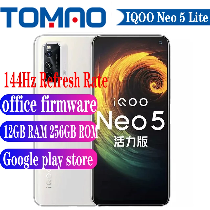 Новый Vivo iQOO Neo 5 Lite 5G мобильный телефон 144 Гц андроид 11 Snapdragon 870 6 57 "4500 мА/ч 44W 48MP
