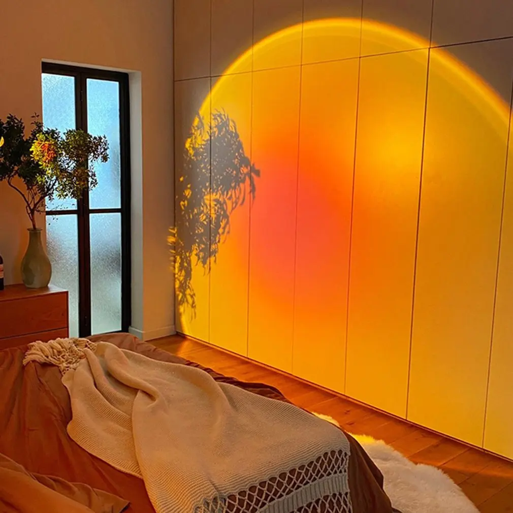USB Rainbow Sunset Red Projector Led Night Light Sun Projection Desk Lamp for Bedroom Bar Coffee Store Wall Decoration Lighting
USB Rainbow Sunset Red Projector Led Night Light Sun Projection Desk Lamp for Bedroom Bar Coffee Store Wall Decoration Lighting