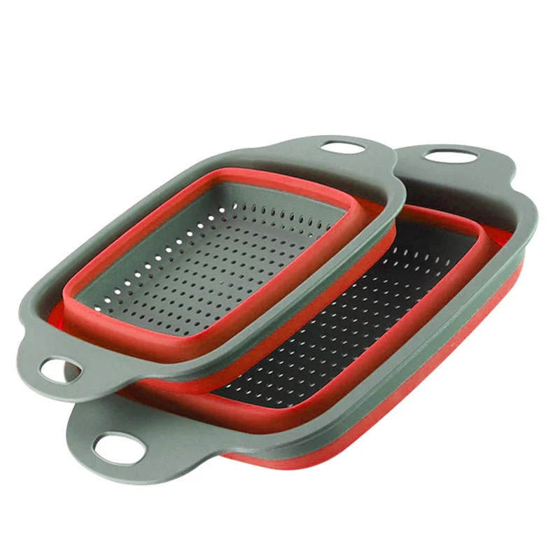 2PCS Foldable Fruit Vegetable Washing Basket Strainer Portabl Silicone Colander Collapsible Drainer With Handle Kitchen Tools
2PCS Foldable Fruit Vegetable Washing Basket Strainer Portabl Silicone Colander Collapsible Drainer With Handle Kitchen Tools