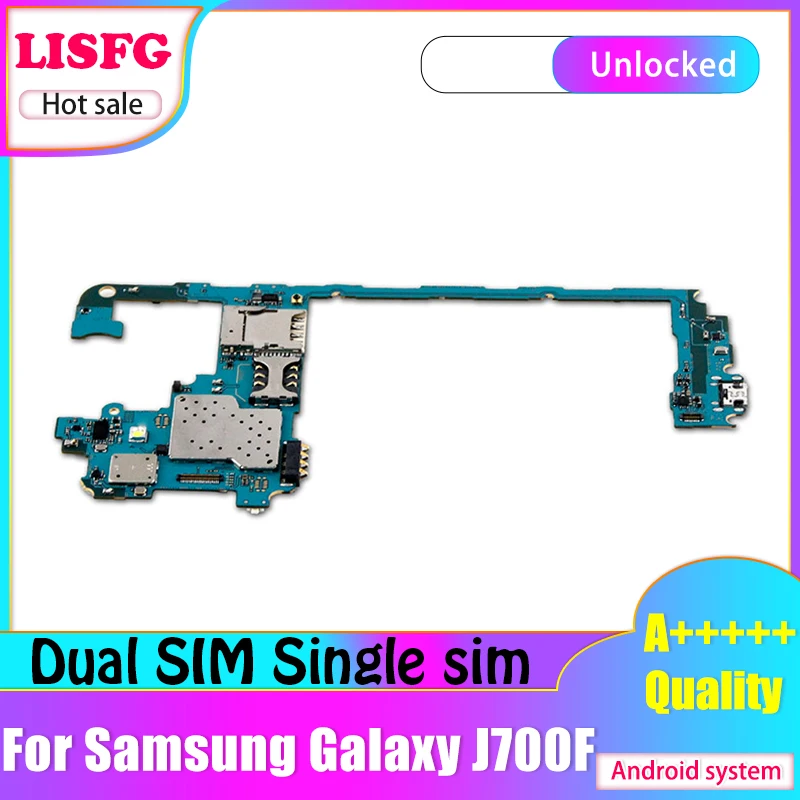 Материнская плата для Samsung Galaxy J7 J700F две/одна SIM карты 100% разблокированная