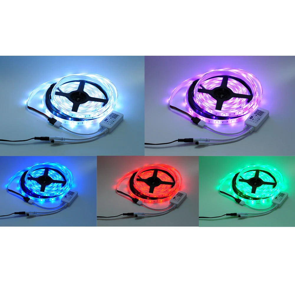 150PCS LED Strip Lights 16.4ft 5 Meters Rope Light SMD 5050 RGB LED 12V 2A IP44 with Remote Controller DoHome APP 
150PCS LED Strip Lights 16.4ft 5 Meters Rope Light SMD 5050 RGB LED 12V 2A IP44 with Remote Controller DoHome APP