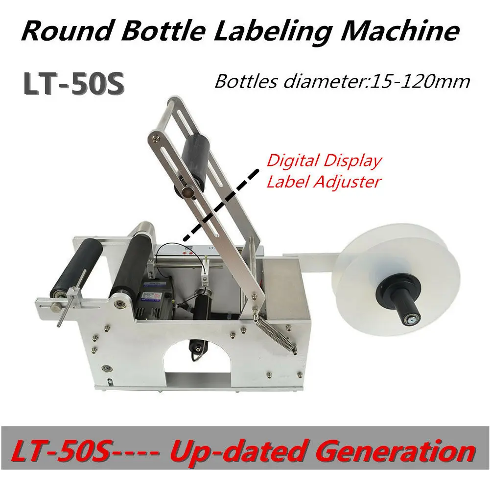 LT-50S Round Bottle Labeling Machine Semi-Automatic Labeler Label Dispenser with Digtal Display Packing Machine New 2022
LT-50S Round Bottle Labeling Machine Semi-Automatic Labeler Label Dispenser with Digtal Display Packing Machine New 2022