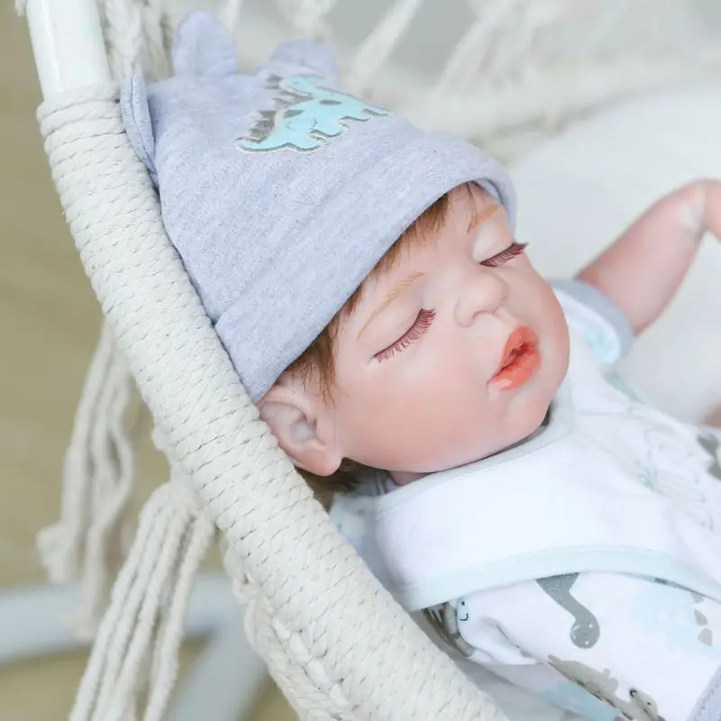 47cm Realistic Doll Full Soft Vinyl Toddler Babies Lifelike Sleeping Boy Gifts 
47cm Realistic Doll Full Soft Vinyl Toddler Babies Lifelike Sleeping Boy Gifts