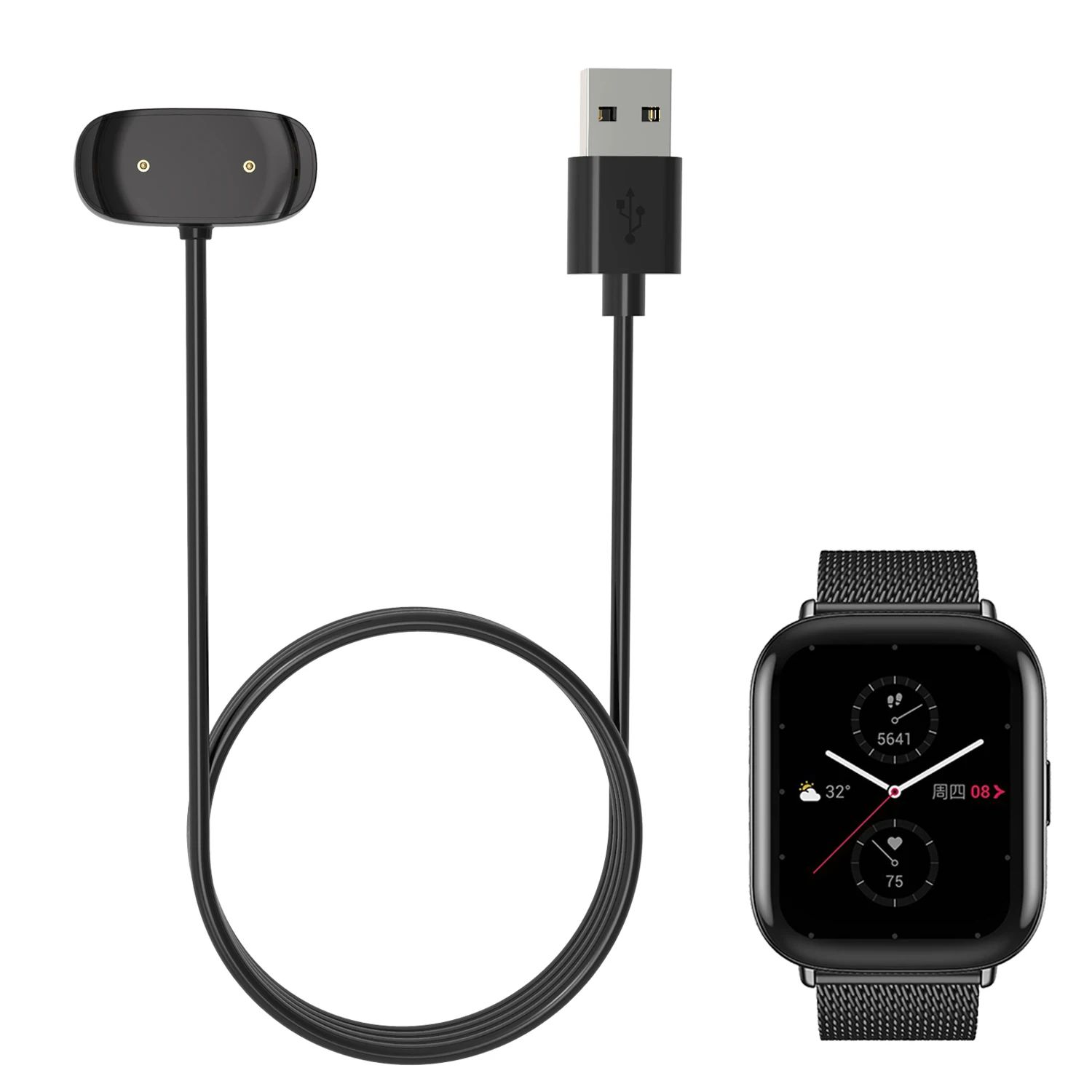 Dock Charger Adapter USB Charging Cable for Amazfit GTR2/GTR 2 GTS 2E GTS2 Mini/GTS2e/GTR2e/Bip U/3/3pro/Trex Pro Smart Watch
Dock Charger Adapter USB Charging Cable for Amazfit GTR2/GTR 2 GTS 2E GTS2 Mini/GTS2e/GTR2e/Bip U/3/3pro/Trex Pro Smart Watch