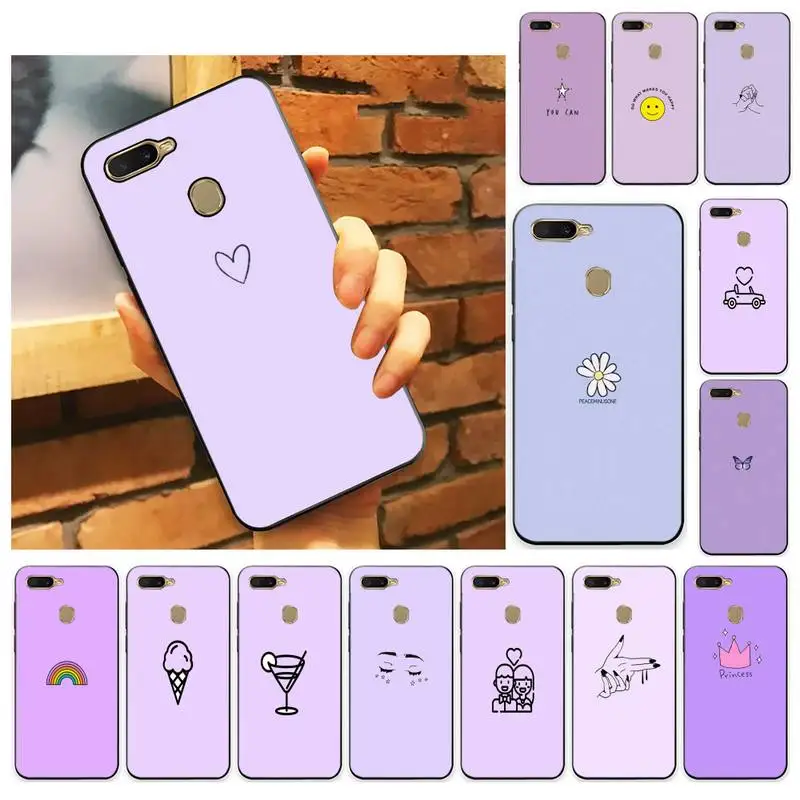 Purple background pattern Phone Case Cases For Oppo A9 A5 2020 Soft TPU Phone Shell For RealmeC3 6Pro Coque F5 F9 Funda Capa
Purple background pattern Phone Case Cases For Oppo A9 A5 2020 Soft TPU Phone Shell For RealmeC3 6Pro Coque F5 F9 Funda Capa