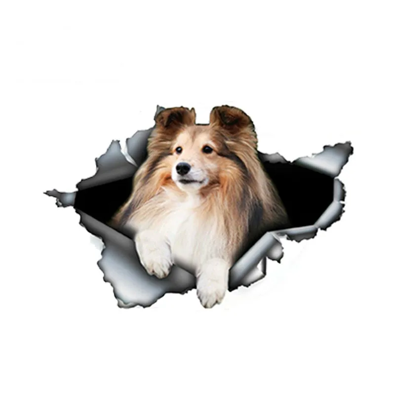 13cm x9cm Car Styling Torn Sheltie Car Sticker 3D Pet Dog Car Decoration Torn Metal Decal Vinyl Stickers 
13cm x9cm Car Styling Torn Sheltie Car Sticker 3D Pet Dog Car Decoration Torn Metal Decal Vinyl Stickers