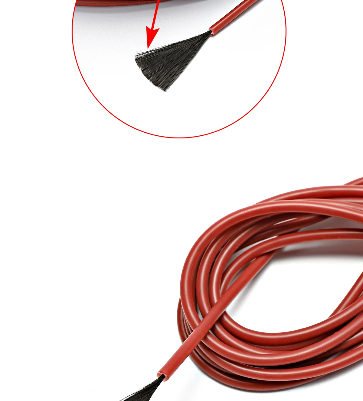 Инфракрасный кабель для обогрева пола 10 м 3 мм силикагелевый провод из