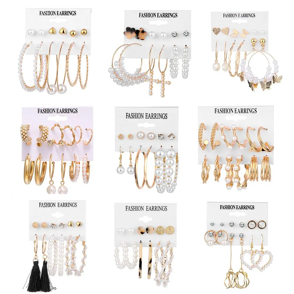 AINAMEISI Fashion Gold Hoop Earrings Set Ladies New Temperament Simple Irregular Pearl Butterfly Six-Piece
AINAMEISI Fashion Gold Hoop Earrings Set Ladies New Temperament Simple Irregular Pearl Butterfly Six-Piece
