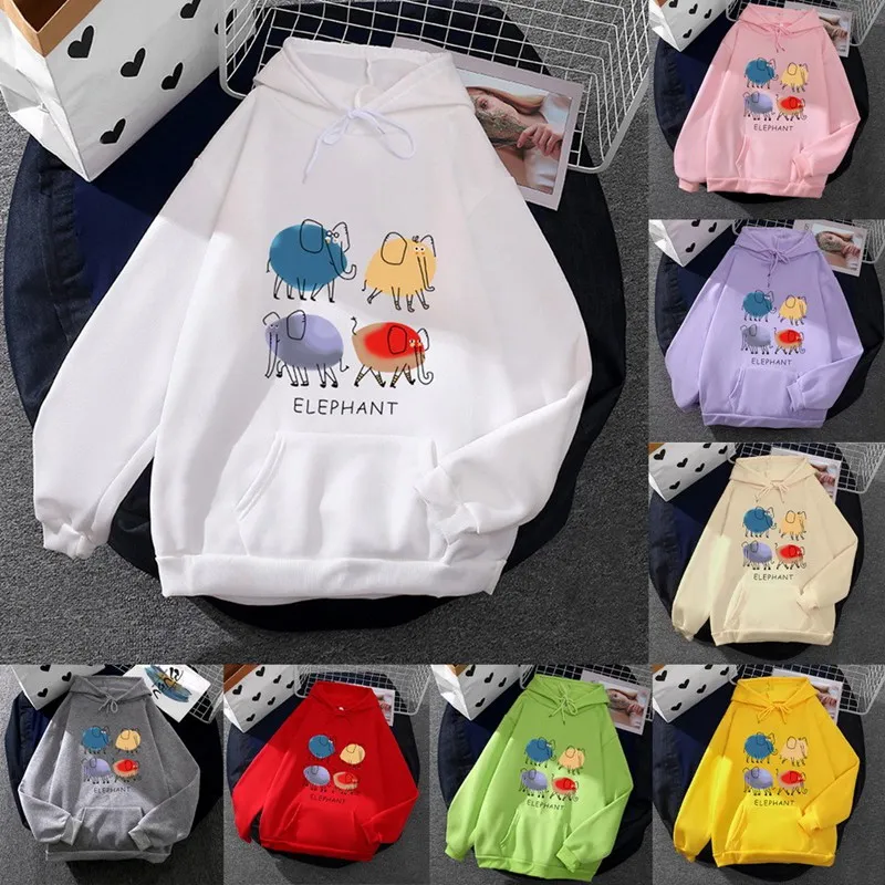 Cartoon Elephant Letter Print Hoodies Women Hooded Oversize Pullovers Harajuku Warm Kawaii Female Loose Streetwear Sweatshirts
Cartoon Elephant Letter Print Hoodies Women Hooded Oversize Pullovers Harajuku Warm Kawaii Female Loose Streetwear Sweatshirts