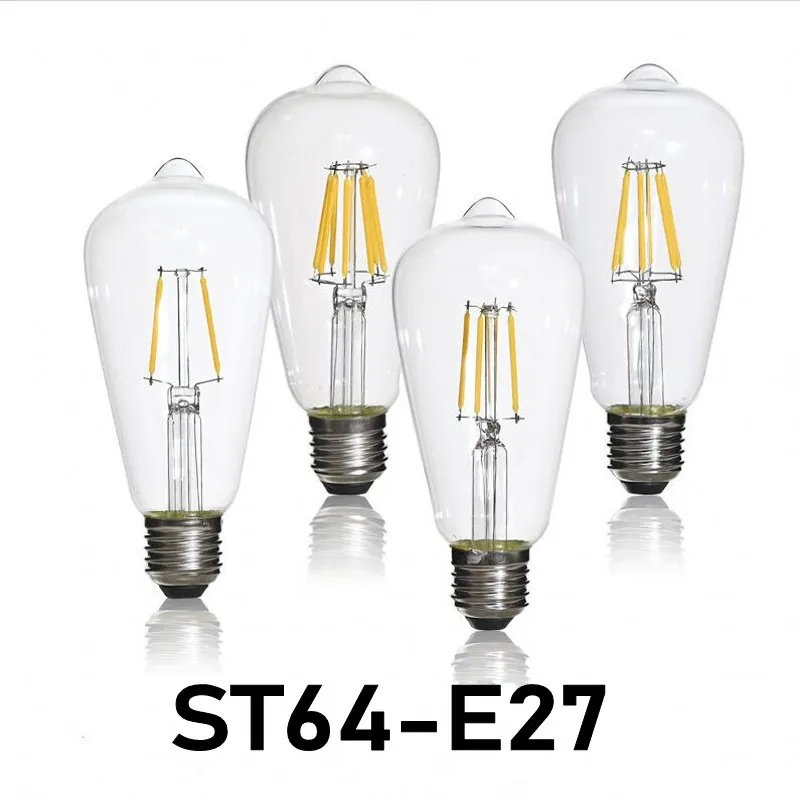 Ретро лампа Эдисона E27 с нитью накаливания 220 В-240 В 4 Вт 6 8