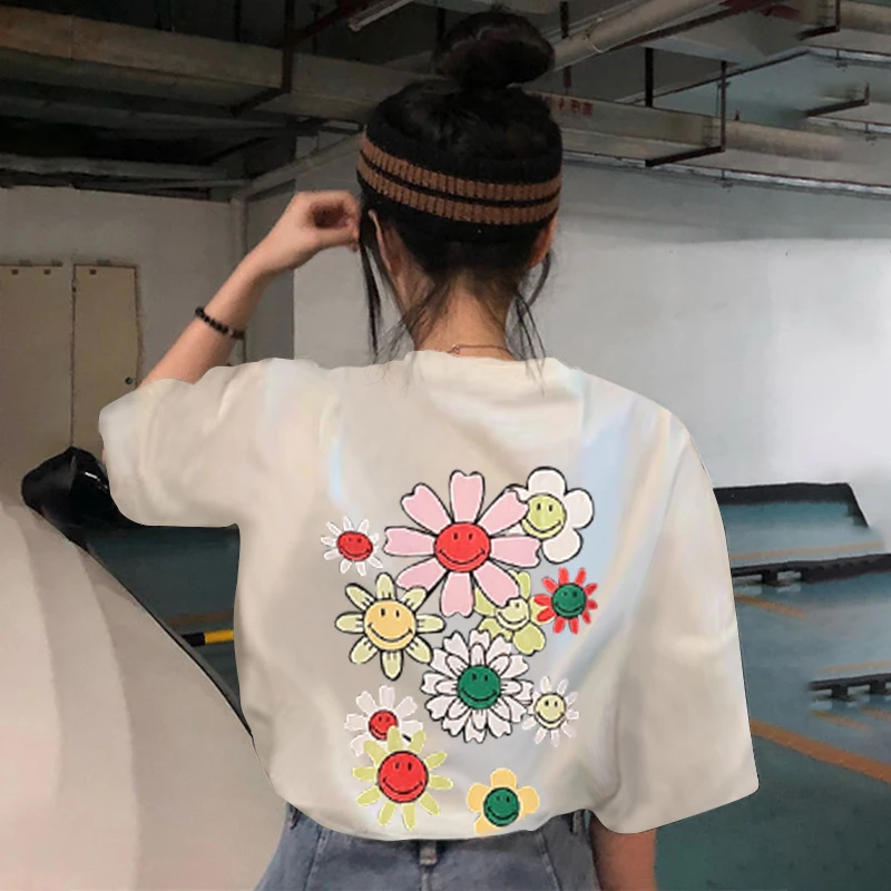 Women's Elegant Printed Short-Sleeved T-shirt Summer 2021 New Korean Style Internet Celebrity Loose Black Bottoming Shirt Top 
Women's Elegant Printed Short-Sleeved T-shirt Summer 2021 New Korean Style Internet Celebrity Loose Black Bottoming Shirt Top