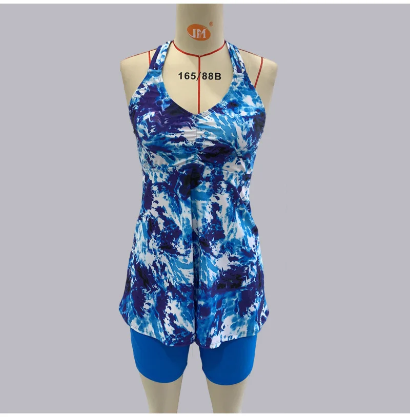 Sexy Backless Braided Rope Covering Tankini Print Top Shorts Swimsuit Women's Suit 2 Piece Set Women Swimming Suit for Women
Sexy Backless Braided Rope Covering Tankini Print Top Shorts Swimsuit Women's Suit 2 Piece Set Women Swimming Suit for Women