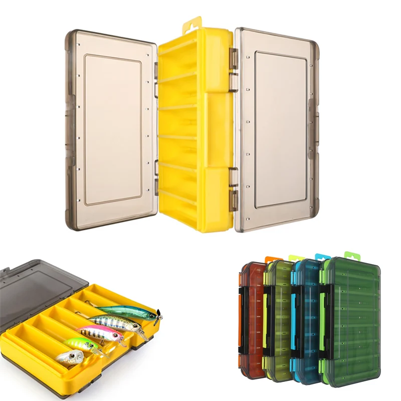 Double Sided Fishing Tackle Box 6x6 Compartments Bait Lure Hook Storage Box Fishing Accessories Plastic Storage Case
Double Sided Fishing Tackle Box 6x6 Compartments Bait Lure Hook Storage Box Fishing Accessories Plastic Storage Case