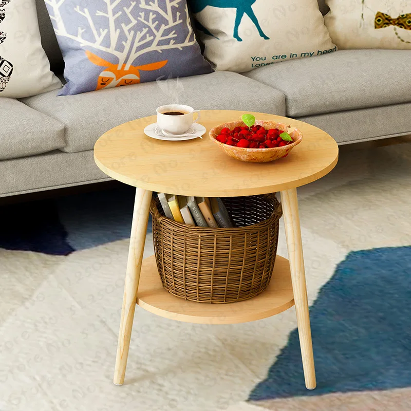 

Чай столик стол для офисный Кофейный Столик деревянная круглая подставка для журналов маленький стол передвижной Спальня Гостиная мебель