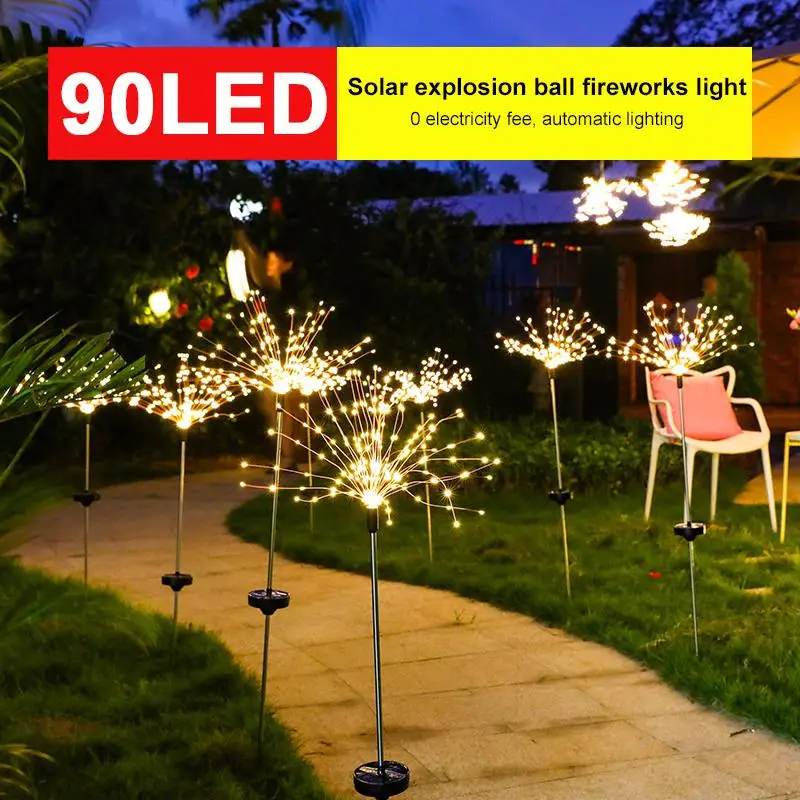 Solar Energy Outdoor Decoration Fairy Bouquet Dandelion Lights Creative Solar Fairy Light Firework String Light Christmas Home
Solar Energy Outdoor Decoration Fairy Bouquet Dandelion Lights Creative Solar Fairy Light Firework String Light Christmas Home