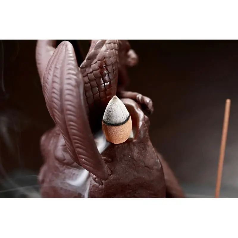 Fly Dragon Backflow Incense Burner Purple Sand Ceramic Censer Smoke Waterfall Incense Stick Holder Zen Meditation Yoga Decor
Fly Dragon Backflow Incense Burner Purple Sand Ceramic Censer Smoke Waterfall Incense Stick Holder Zen Meditation Yoga Decor