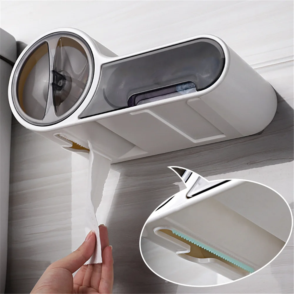 Bathroom High Capacity Paper Storage Box Toilet Roll Multifunction Paper Holder Wall Mount Shelf Rack Phone Holder Storage Box
Bathroom High Capacity Paper Storage Box Toilet Roll Multifunction Paper Holder Wall Mount Shelf Rack Phone Holder Storage Box