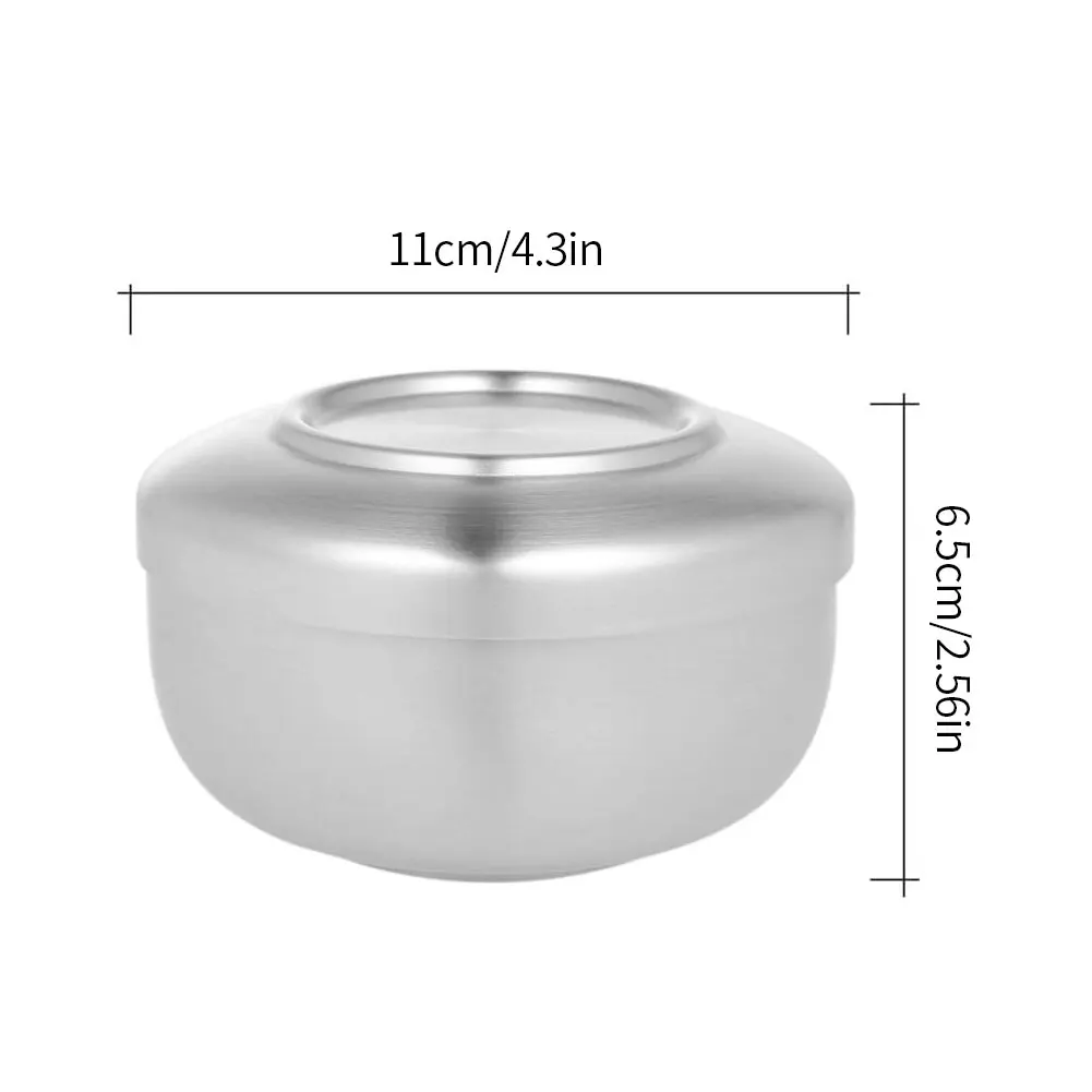 Stainless Steel Cup Thicken Durable Shave Soap Bowl Men Heat Insulation Smooth Shaving Mug With Lid For Barber Shaver 
Stainless Steel Cup Thicken Durable Shave Soap Bowl Men Heat Insulation Smooth Shaving Mug With Lid For Barber Shaver