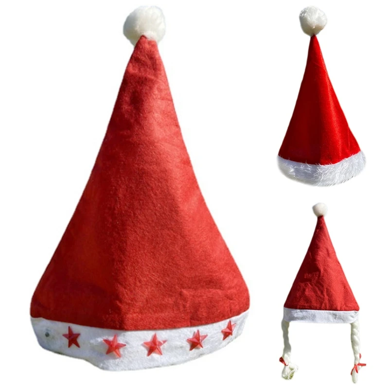 Unisex Red Christmas Hat Adult Kid Baby Children for Halloween New Year Party
Unisex Red Christmas Hat Adult Kid Baby Children for Halloween New Year Party