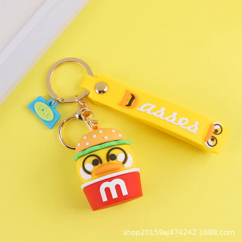 Cartoon Small Yellow Duck Keychain Cute Animal Silicone Pumpkin Keyring Children Couples Gift Bag Backpack Car Key Pendant Hot
Cartoon Small Yellow Duck Keychain Cute Animal Silicone Pumpkin Keyring Children Couples Gift Bag Backpack Car Key Pendant Hot
