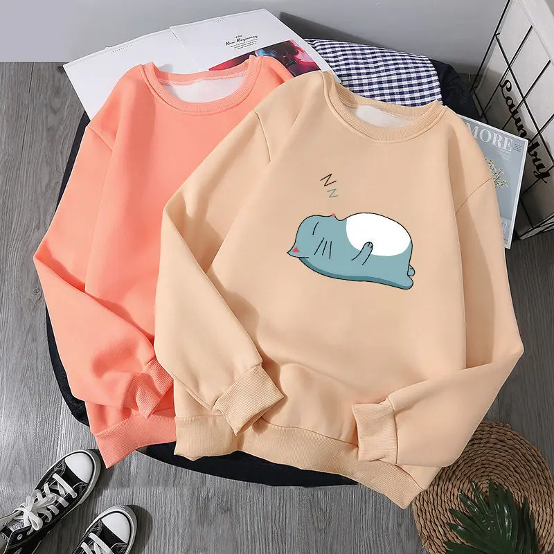 Cute Fleece Women Men Sweatshirt Sleeping Animal Print Hoodies Full Sleeve Spring Fall Red Anime Teens Pullover Rib Clothes
Cute Fleece Women Men Sweatshirt Sleeping Animal Print Hoodies Full Sleeve Spring Fall Red Anime Teens Pullover Rib Clothes