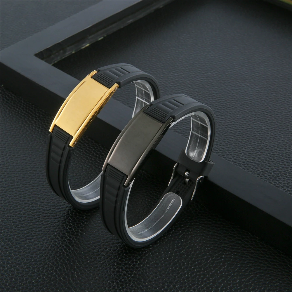 High-end Delicate Silica gel Magnetic Stainless Steel Bracelet For Men.Boutique Bracelet Is Preferred By Professional Elites 
High-end Delicate Silica gel Magnetic Stainless Steel Bracelet For Men.Boutique Bracelet Is Preferred By Professional Elites