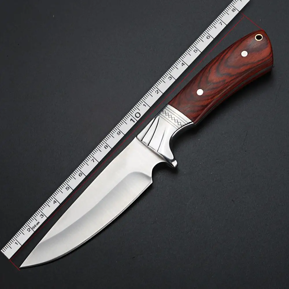 Fixed Blade Hunting Knife Outdoor Survival Straight Knife Wilderness Survival Self-defense Knife
Fixed Blade Hunting Knife Outdoor Survival Straight Knife Wilderness Survival Self-defense Knife