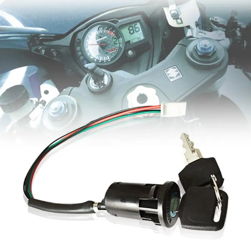 

NEW Motorcycle Ignition Switch Key with Wire for SUZUKI GSXR1100 GSXR400 GT250 GT550 RG500 RGV